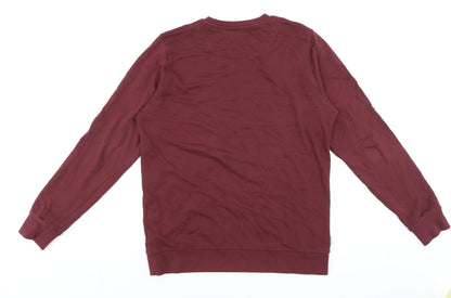 Mens UK Size L A-dam Red Pullover Sweatshirt