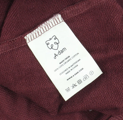 Mens UK Size L A-dam Red Pullover Sweatshirt