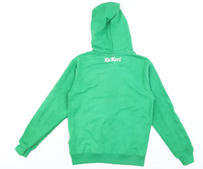 Mens UK Size M Kickers Green Full Zip Hoodie