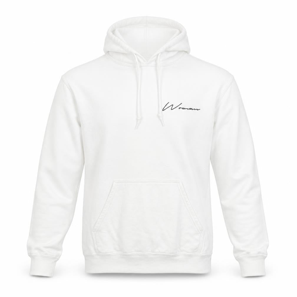 Mens UK Size S Boohoo White Pullover Hoodie