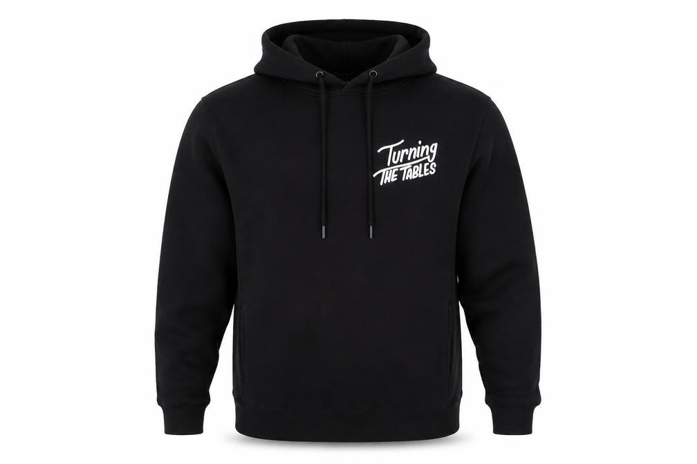 Mens UK Size L Threadfast Apparel Black Pullover Hoodie