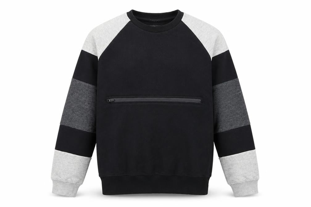Mens UK Size L Genetic Apparel Black Pullover Sweatshirt