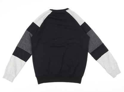 Mens UK Size L Genetic Apparel Black Pullover Sweatshirt