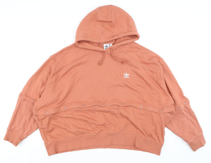 Mens UK Size 1X adidas Brown Pullover Hoodie