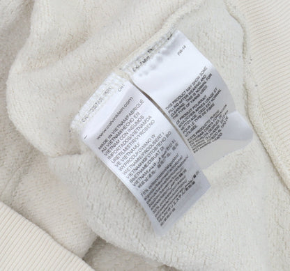 Mens UK Size XS Calvin Klein Jeans Beige Pullover Hoodie