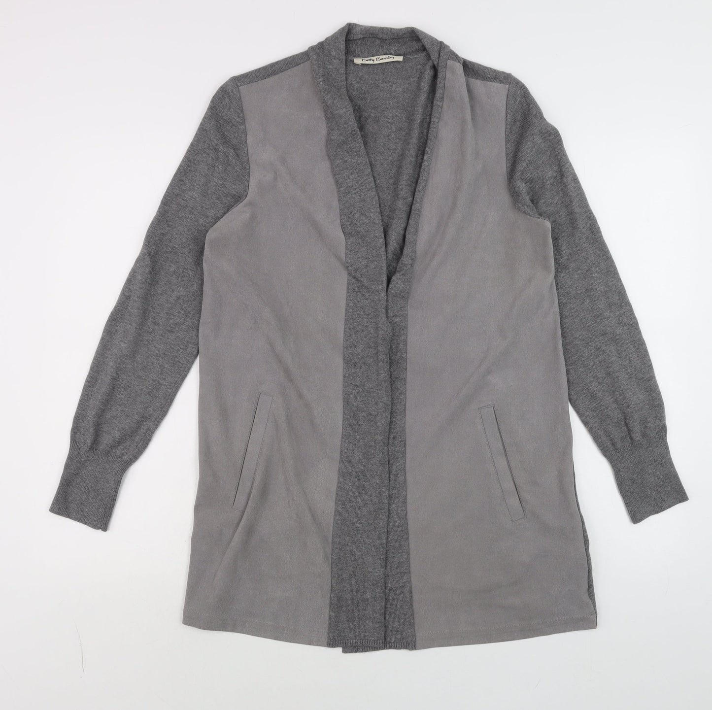 Womens UK Size M Betty Barclay Grey Wrap Blouse