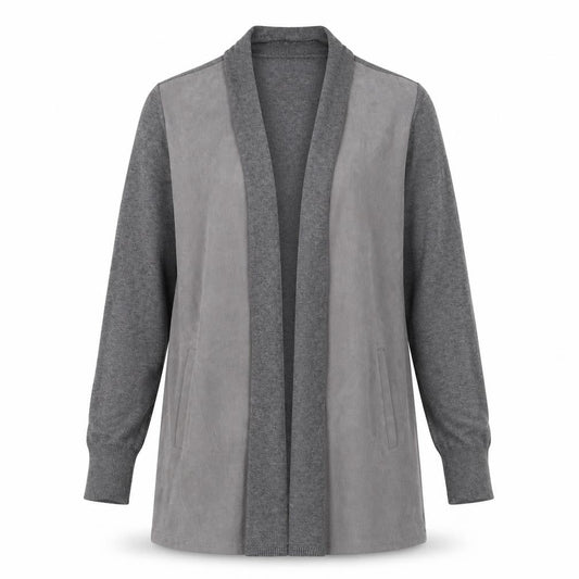 Womens UK Size M Betty Barclay Grey Wrap Blouse