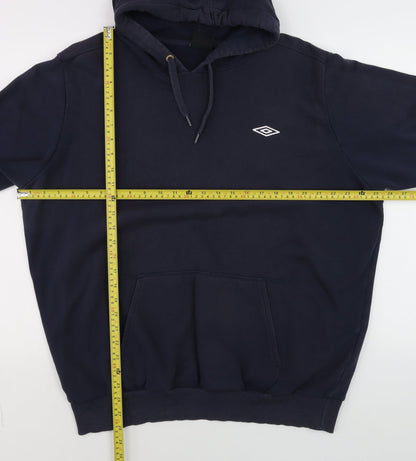 Mens UK Size XL Umbro Blue Pullover Hoodie