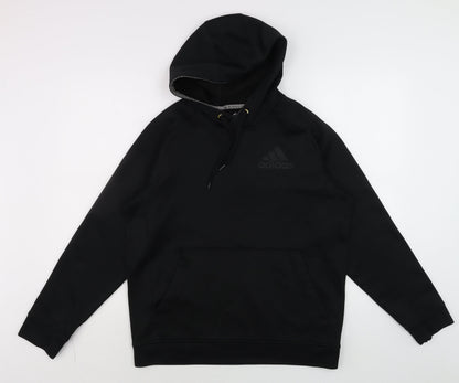Mens UK Size L adidas Black Pullover Hoodie