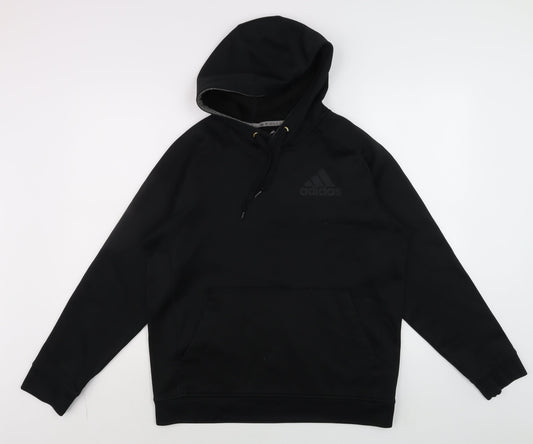 Mens UK Size L adidas Black Pullover Hoodie