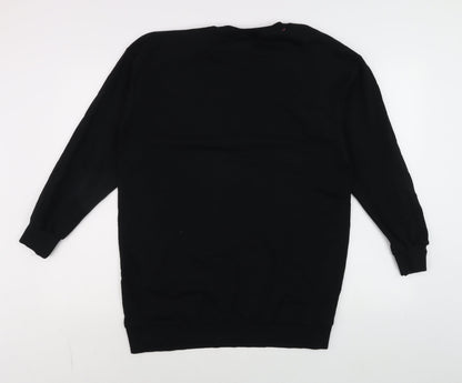 Barbie Girls Black Cotton Pullover Sweatshirt 10 Years Long Sleeve