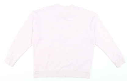 Womens UK Size 14 adidas Pink Pullover Sweatshirt