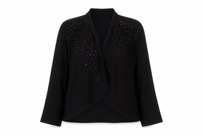 Womens UK Size 2 Ann Harvey Black Basic Jacket
