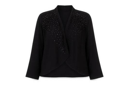 Womens UK Size 2 Ann Harvey Black Basic Jacket