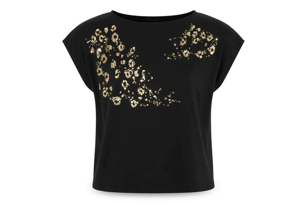 Womens UK Size 22 Marks and Spencer Black Basic T-Shirt