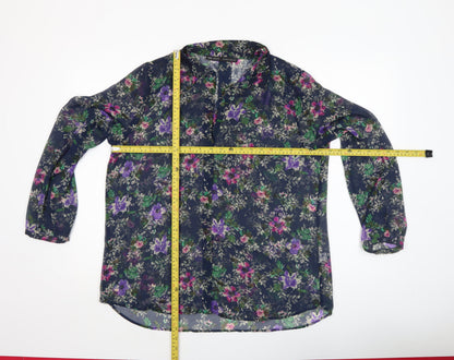 Womens UK Size XL Zara Basic Multicoloured Basic Blouse