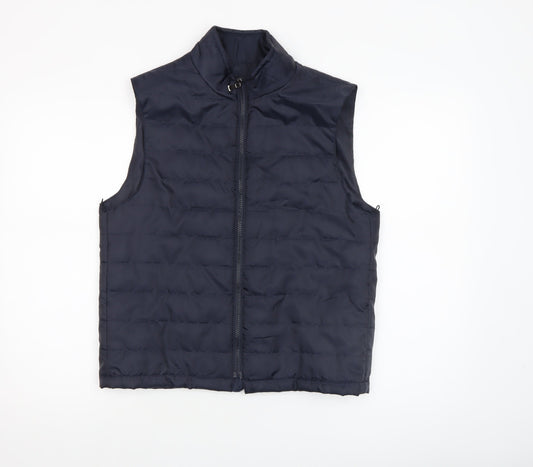 Mens UK Size 38 Zara Man Blue Puffer Jacket