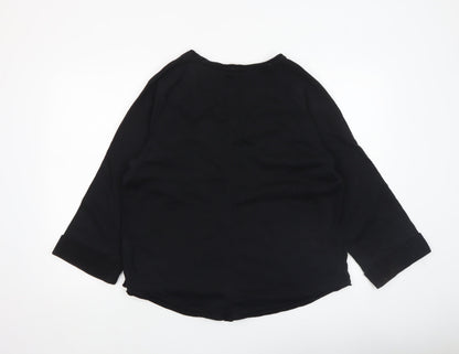 Marks and Spencer Per Una Black Tunic Blouse Women’s Size M 3/4 Sleeve