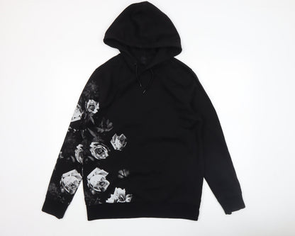 Womens UK Size 12 H&M Black Pullover Hoodie