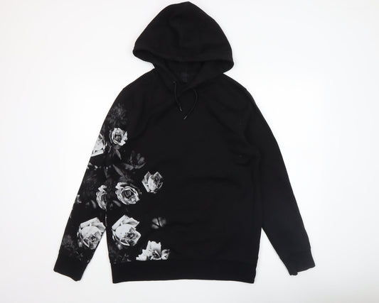 Womens UK Size 12 H&M Black Pullover Hoodie
