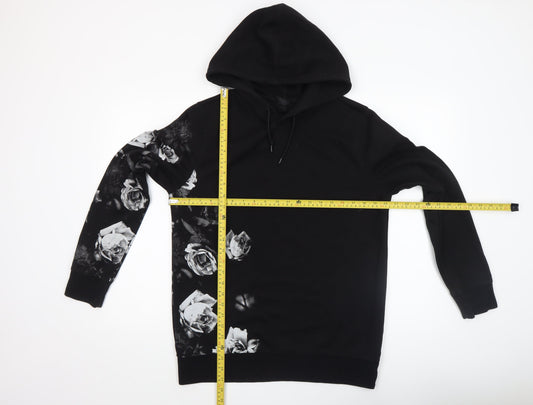 Womens UK Size 12 H&M Black Pullover Hoodie