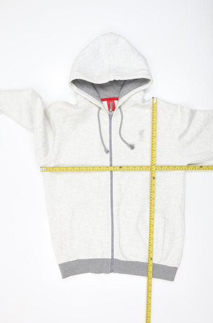 Mens UK Size M LFC Grey Full Zip Hoodie