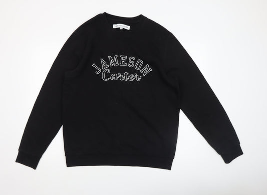 Mens UK Size XL Jameson Carter Black Pullover Sweatshirt