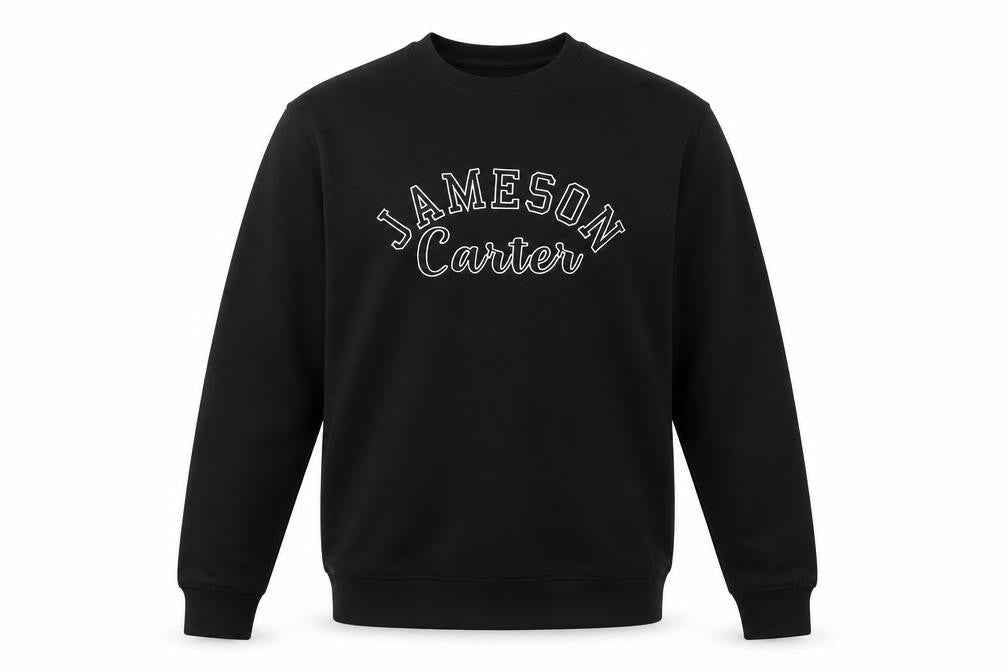 Mens UK Size XL Jameson Carter Black Pullover Sweatshirt