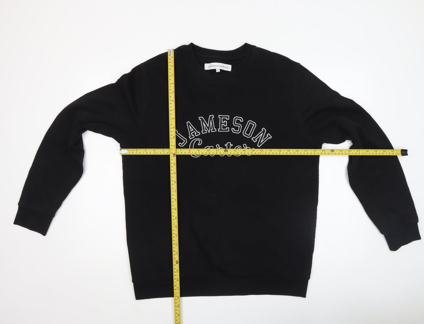 Mens UK Size XL Jameson Carter Black Pullover Sweatshirt