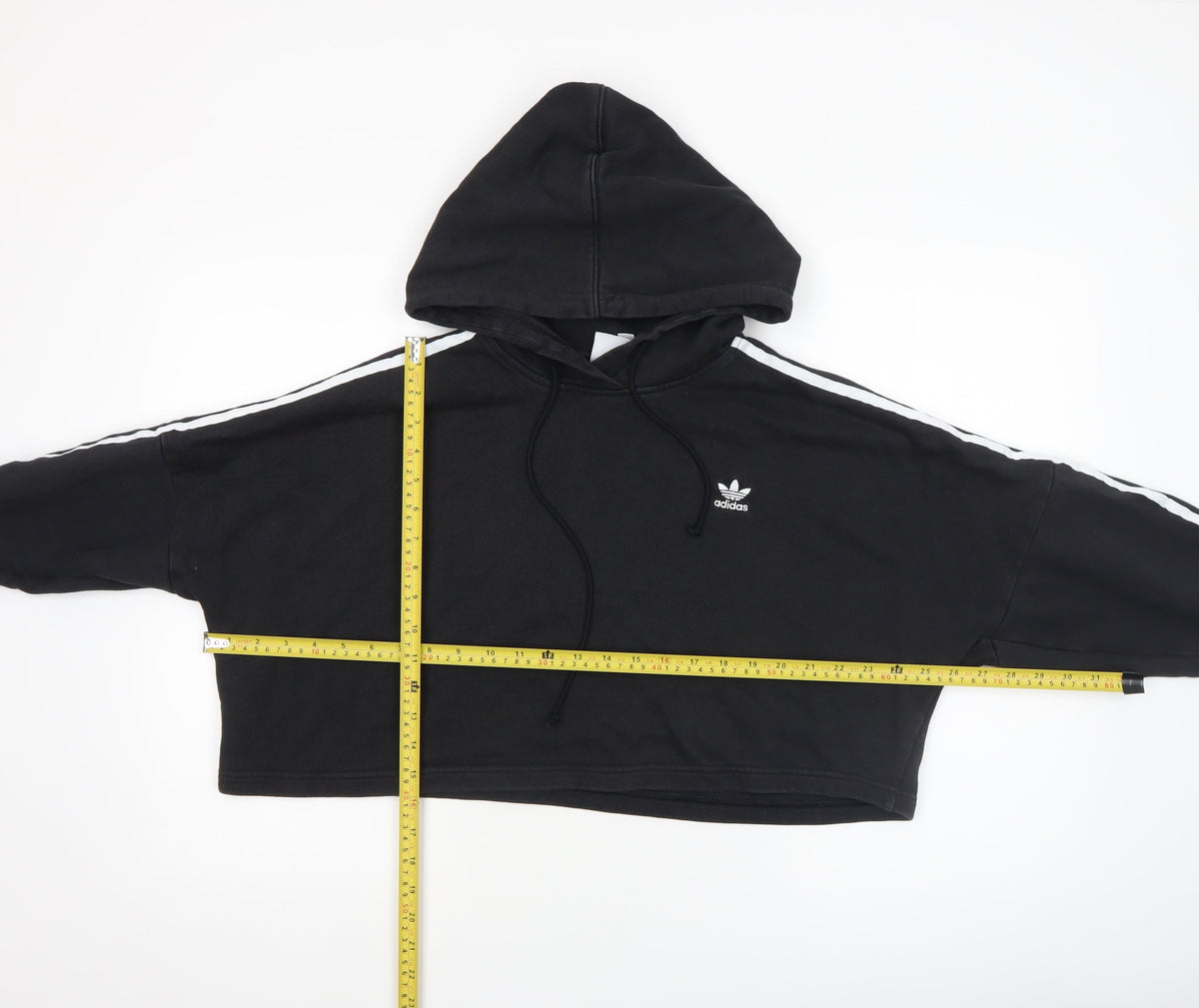 Womens UK Size M adidas Black Pullover Hoodie