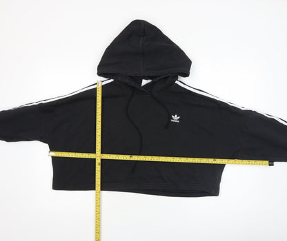 Womens UK Size M adidas Black Pullover Hoodie