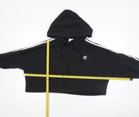 Womens UK Size M adidas Black Pullover Hoodie
