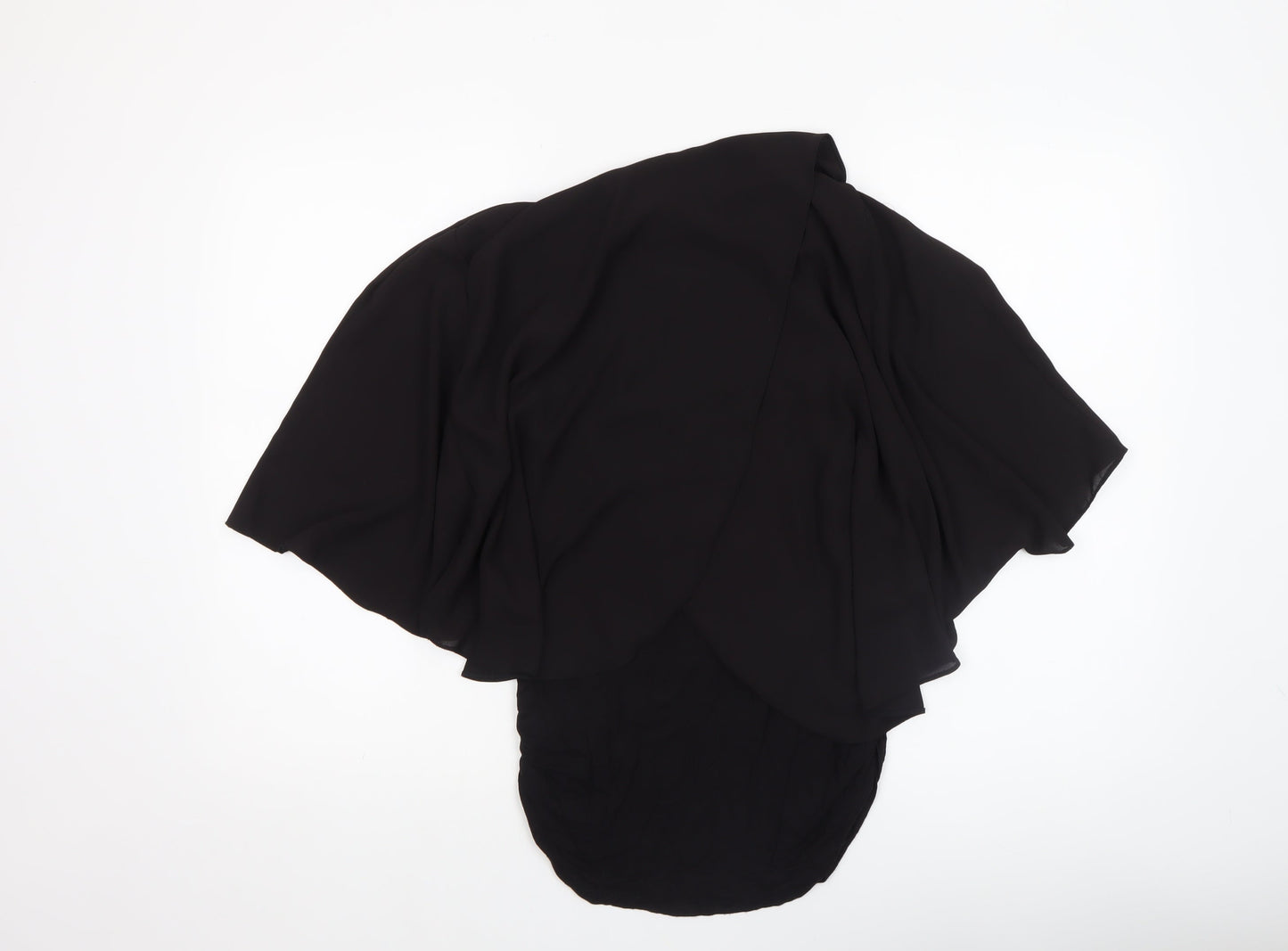 Womens UK Size S Dunnes Black Wrap Blouse