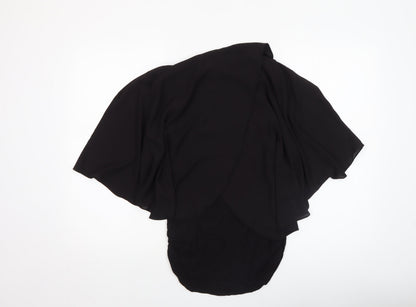Womens UK Size S Dunnes Black Wrap Blouse