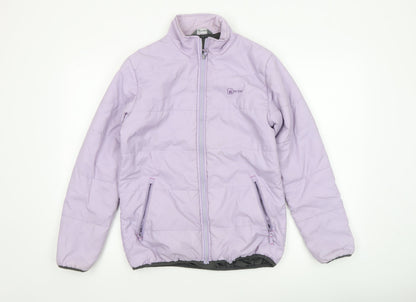 Womens UK Size 12 Hi Gear Purple Puffer Jacket