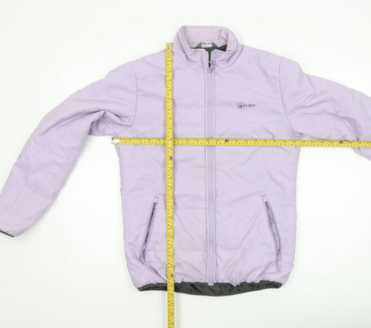 Womens UK Size 12 Hi Gear Purple Puffer Jacket