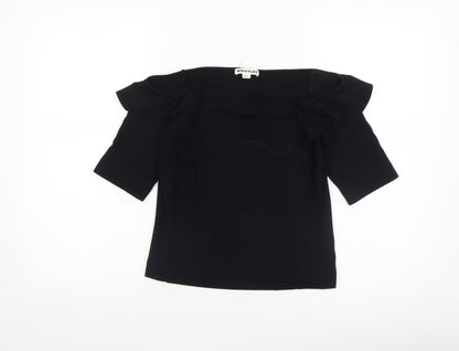 Womens UK Size 12 Whistles Black Basic Blouse
