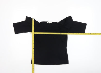 Womens UK Size 12 Whistles Black Basic Blouse
