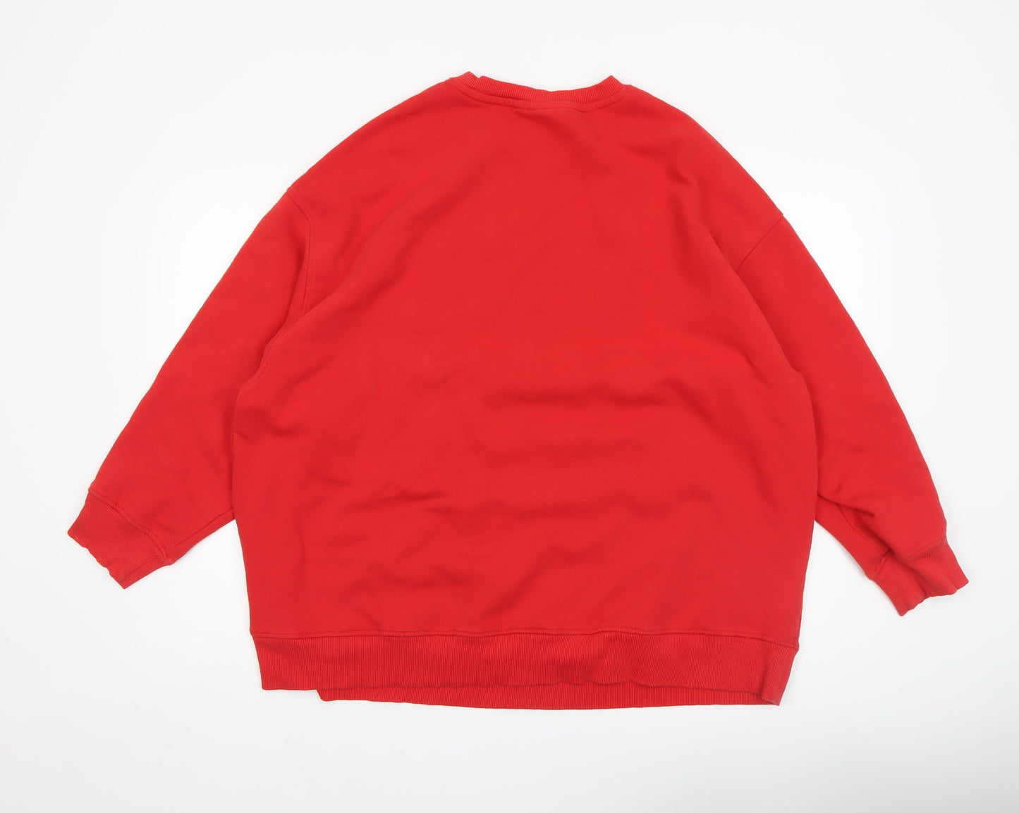 Womens UK Size 12 H&M Red Pullover Sweatshirt