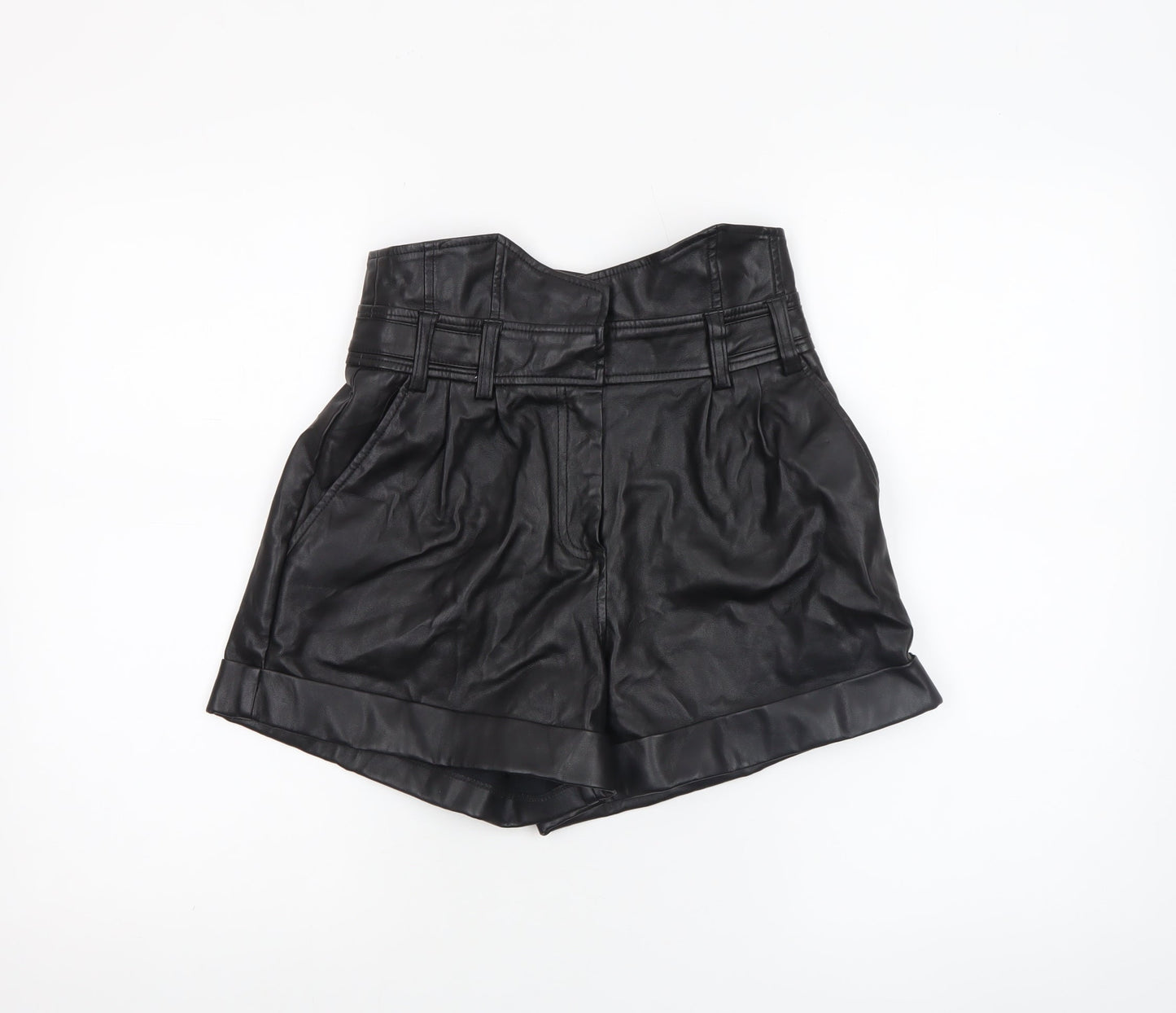 Womens UK Size 8 River Island Regular Fit Paperbag Shorts