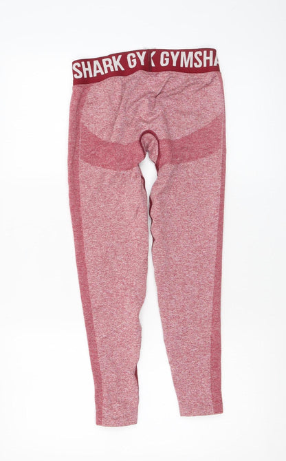 Womens UK Size S Gymshark Slim Fit Leggings Red Leggings