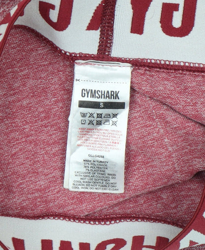 Womens UK Size S Gymshark Slim Fit Leggings Red Leggings
