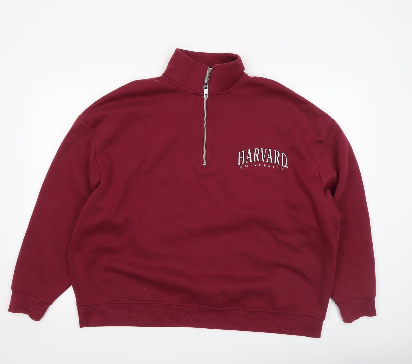 Womens UK Size L Harvard University Red Pullover Sweatshirt