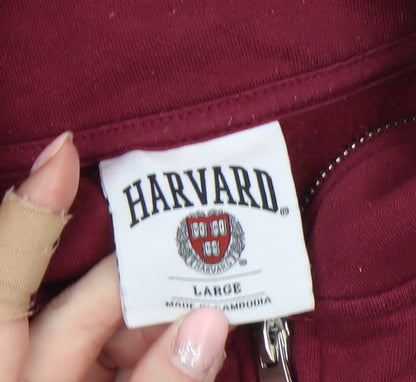 Womens UK Size L Harvard University Red Pullover Sweatshirt