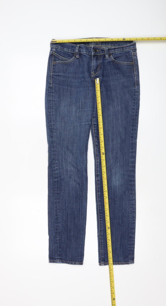 Womens UK Size 4 Old Navy Regular Fit Straight Blue Jeans