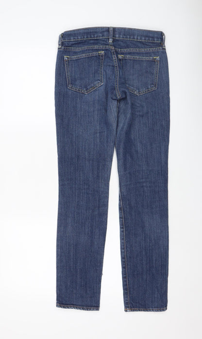 Womens UK Size 4 Old Navy Regular Fit Straight Blue Jeans