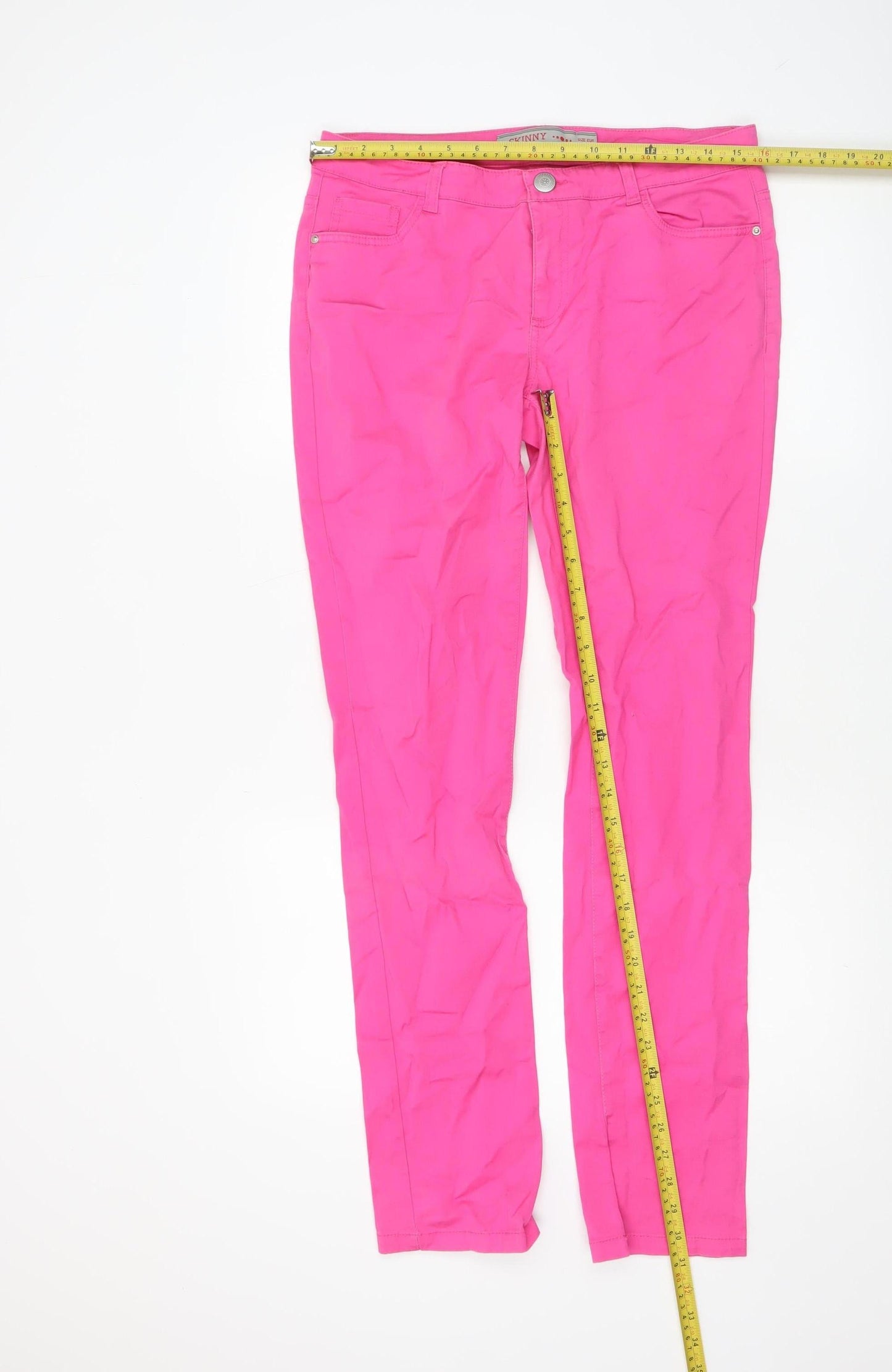 Womens UK Size 12 St. Bernard for Dunnes Slim Fit Skinny Pink Trousers