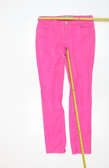 Womens UK Size 12 St. Bernard for Dunnes Slim Fit Skinny Pink Trousers