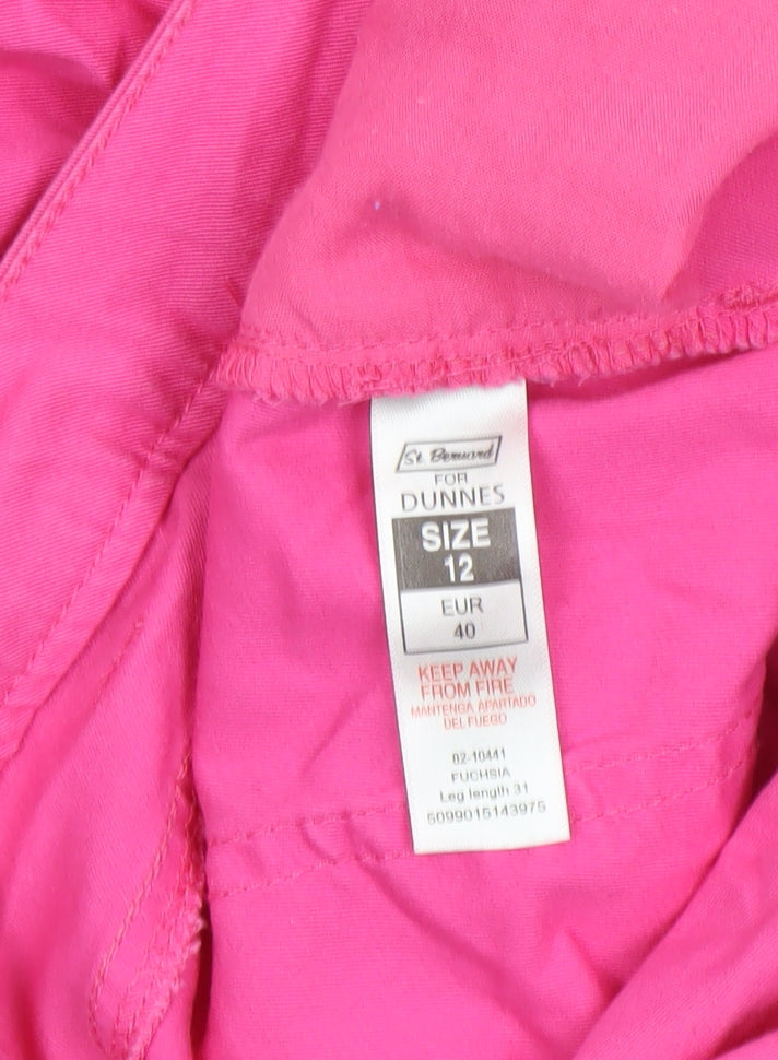 Womens UK Size 12 St. Bernard for Dunnes Slim Fit Skinny Pink Trousers