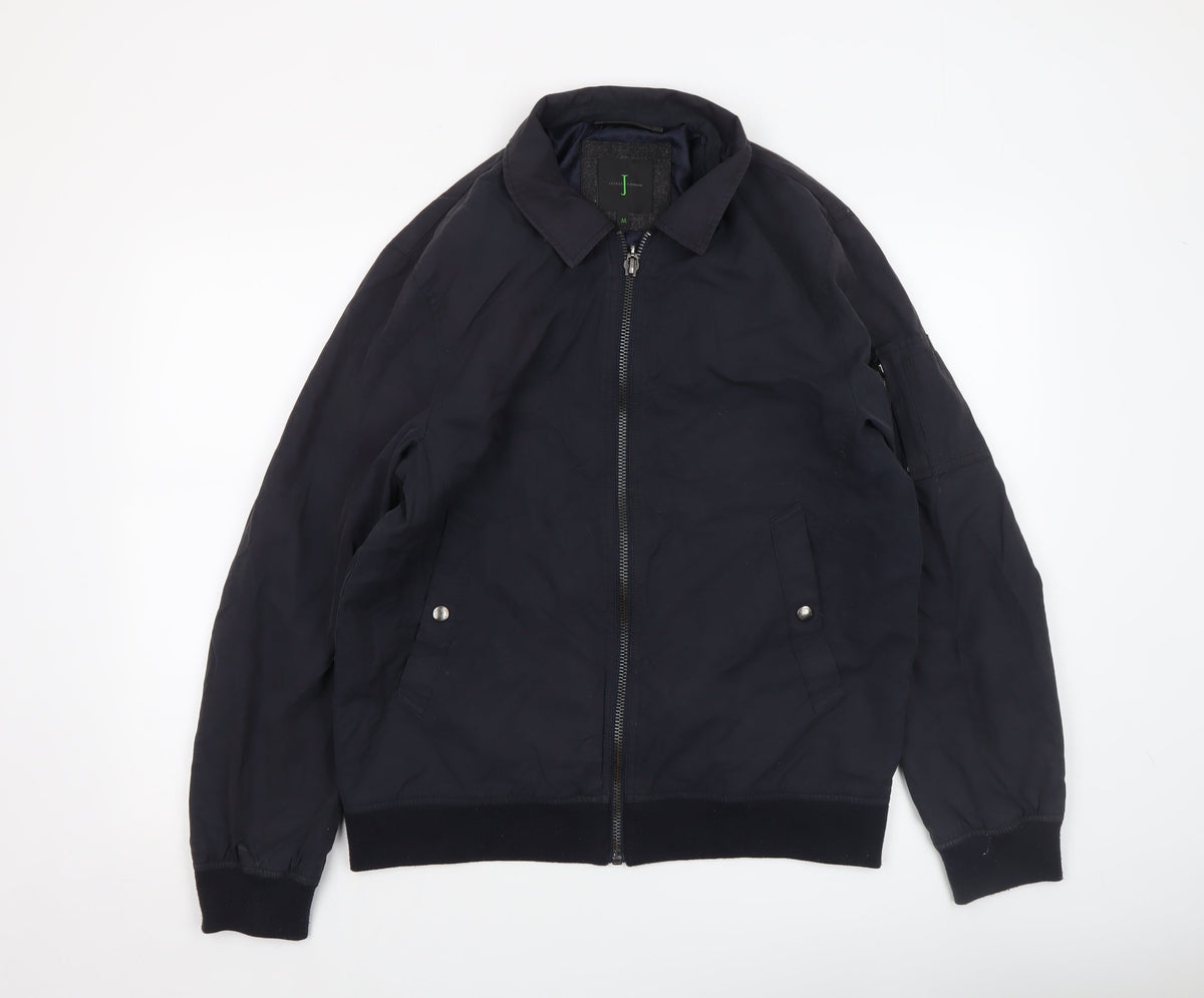Mens UK Size M Jasper Conran Black Bomber Jacket